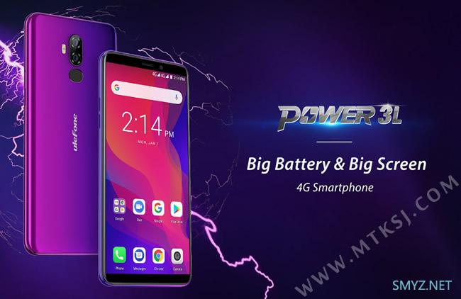 6350mAh大电池/千元！ulefone Power 3L上市