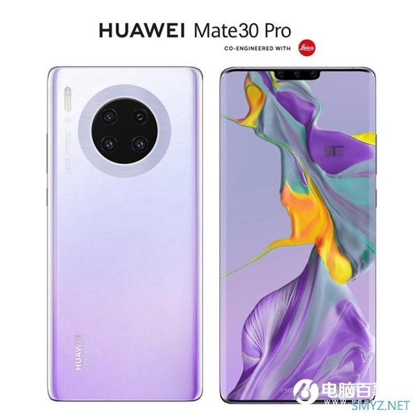 华为Mate 30 Pro概念渲染：圆环形四摄、正面视觉无边框