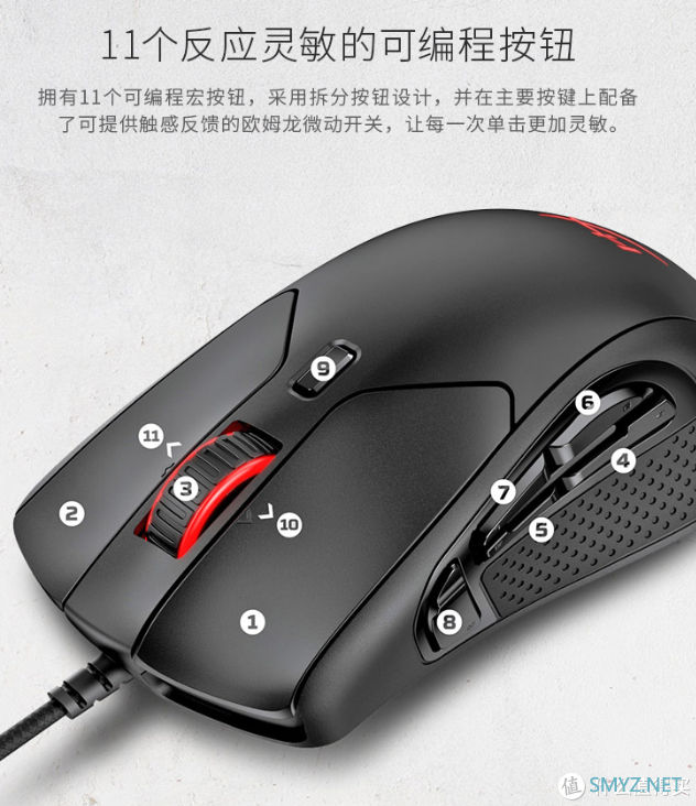 原相3389只要199元：Kingston 金士顿 推出 HyperX Pulsefire Raid RGB“幻影”游戏鼠标