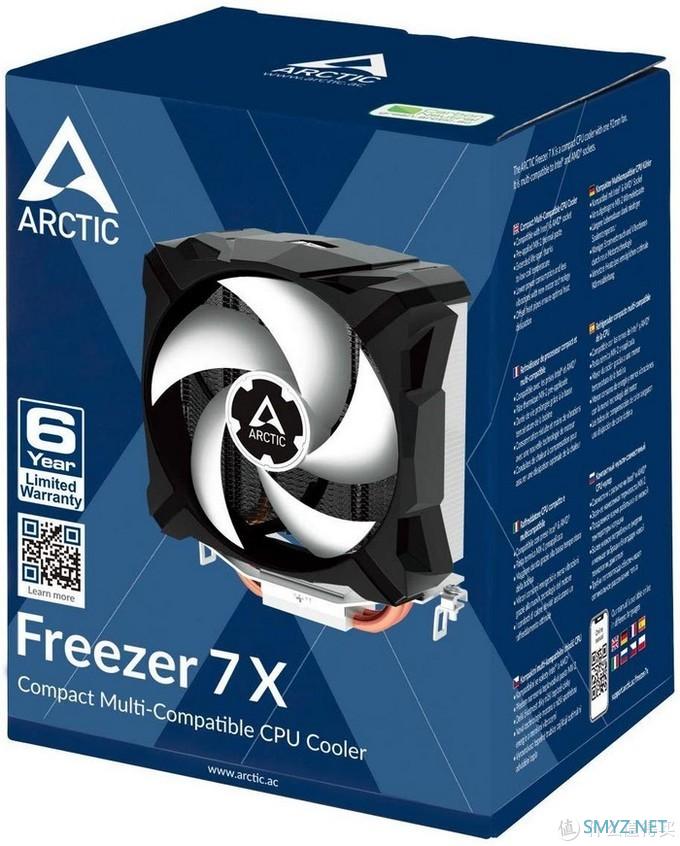 首款兼容十代LGA1200散热器：Arctic 发布 Freezer 7X 小单塔CPU散热器，性能提升10%16.99美元（约119元）