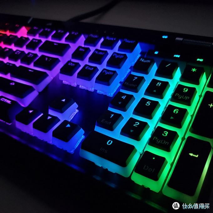 一把键盘就是一个迪厅：海盗船K70 RGB X 双皮奶布丁键帽