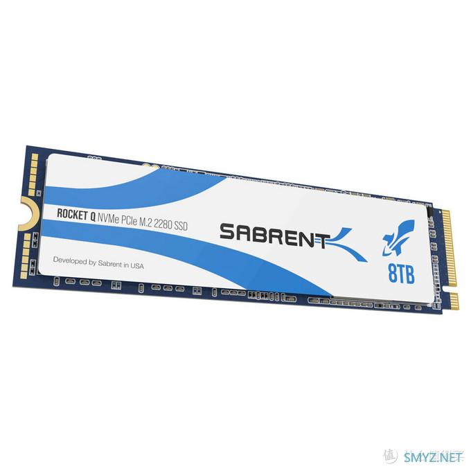 世界首款8TB固态硬盘：Sabrent发布 Rocket Q 8TB M.2 SSD 性能抢眼849.99美元（约6030元）