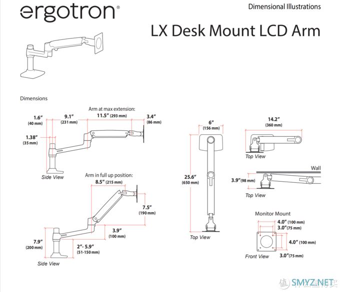 爱格升 Ergotron lx45-241-026 显示器支架开箱与体验