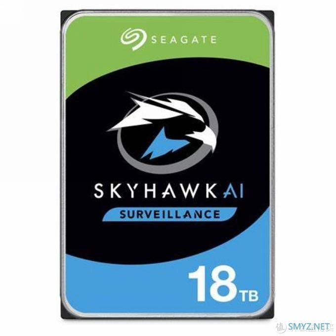 希捷发布SkyHawk AI 18TB酷鹰：适合AI监控平台，非叠瓦耐用性超同级三倍