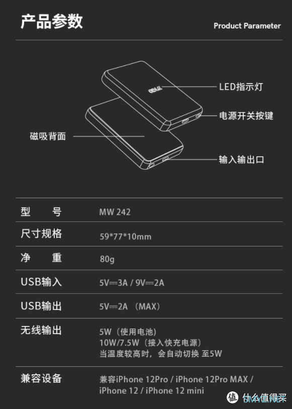 为iphone12而生，Oisle磁吸式无线充电宝简评！