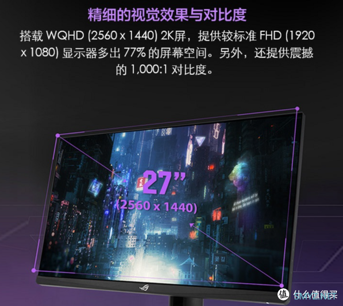 华硕推出ROG XG27AQ“绝景”显示器：2K 170Hz，95% DCI-P3色域3799元