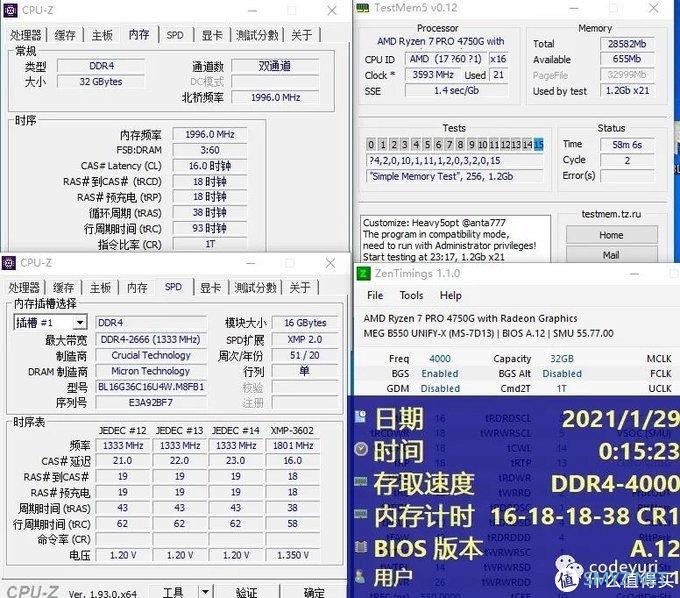 DDR4 5500! 英睿达C9BLH超频测试