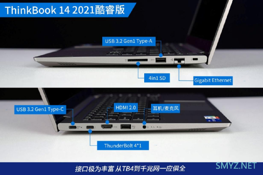 多接口TigerLake商用本 ThinkBook 14 2021酷睿版评测