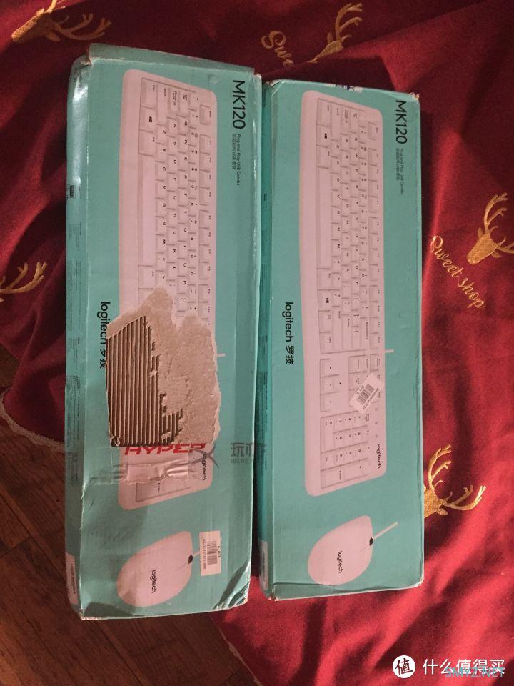 罗技 logitech MK120 USB有线键鼠套装开箱测评