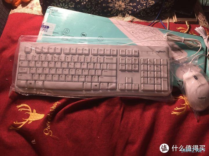 罗技 logitech MK120 USB有线键鼠套装开箱测评