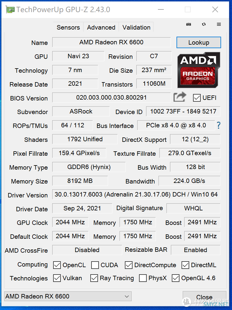 硬核深文-ASRock Radeon RX 6600 Challenger D 8GB评测