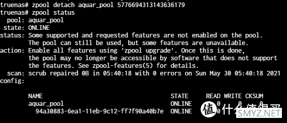 NAS 篇一：ZFS mirror磁盘分区损坏后的恢复