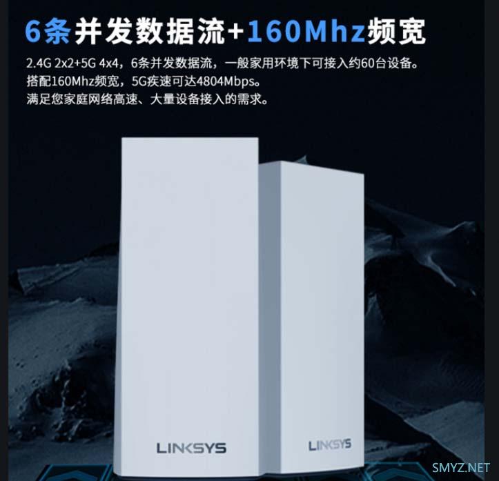 领势LINKSYS Velop MX5502两只装预售