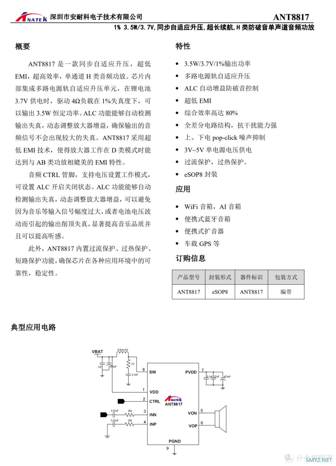 ANATEK安耐科ANT8817高性能H类功放获realme Pocket蓝牙音箱应用