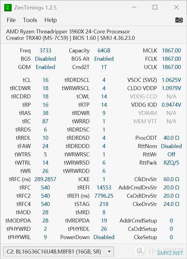 AMD 篇六：AMD 3960X C9BLH 内存超频