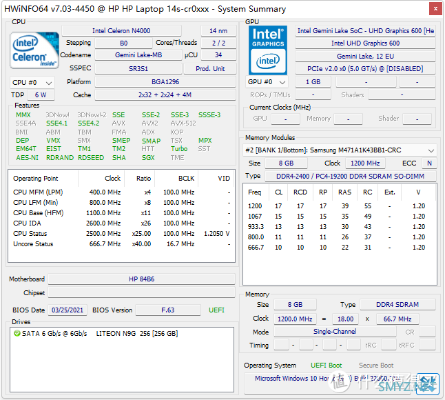 再给你续命一次，升级BIOS ，开启TPM，Celeron N4000安装Windows 11，附升级内存和SSD后的电脑性能测试