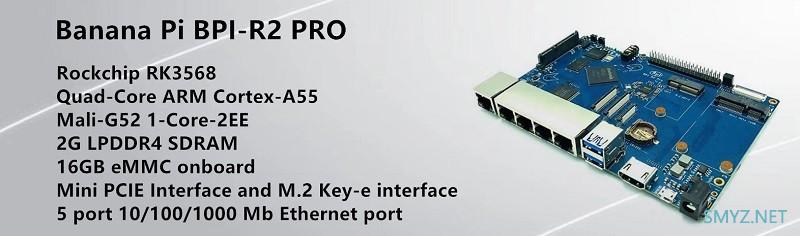 “香蕉派” BPI-R2 Pro 开发板正式上市，5路LAN、支持OpenWRT