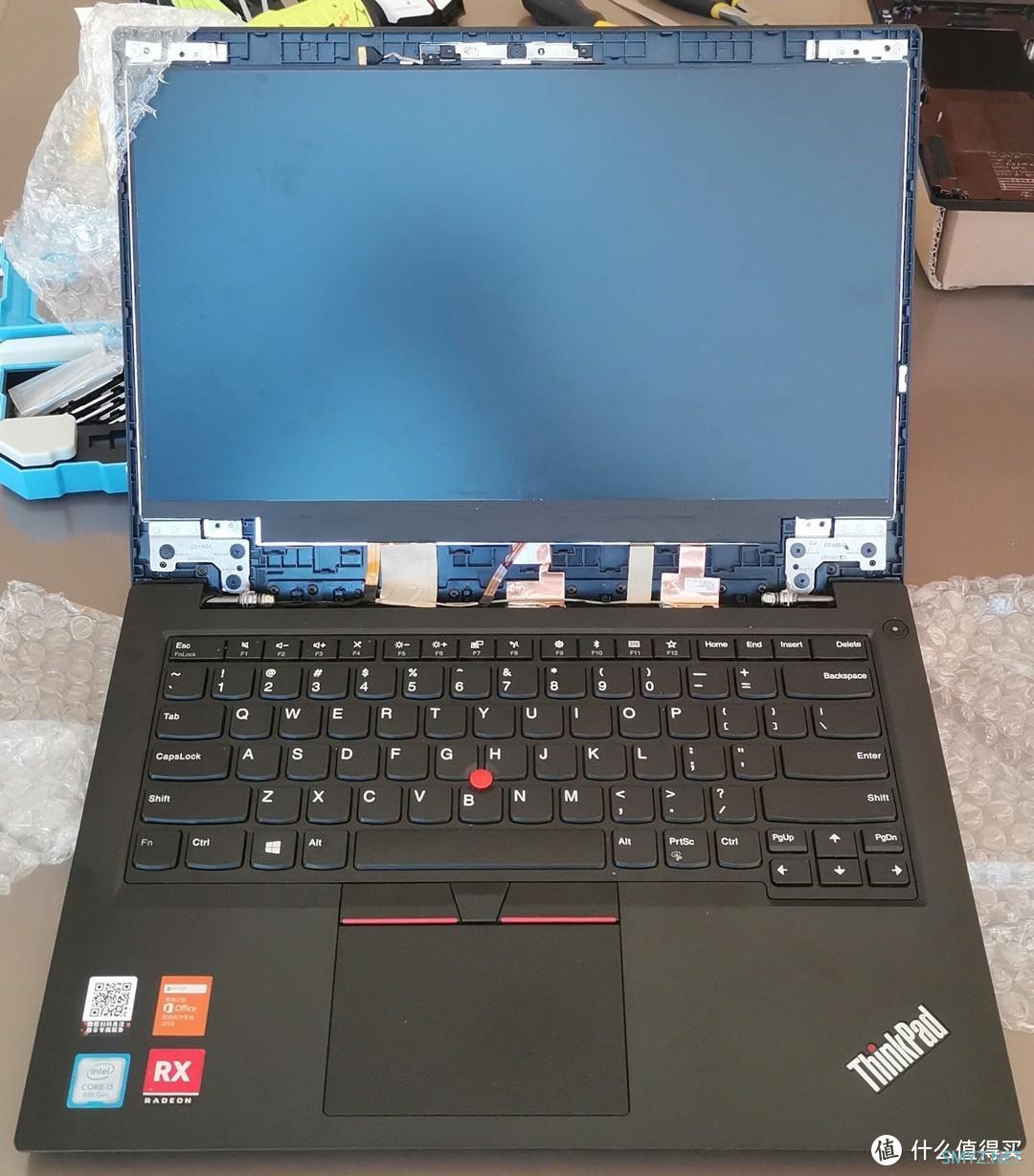 ThinkPad低端系列最后一代常规经典键盘—E480换屏记