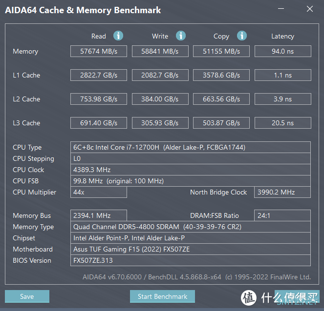 华硕天选3游戏本 i7-12700H + 3050Ti 体验