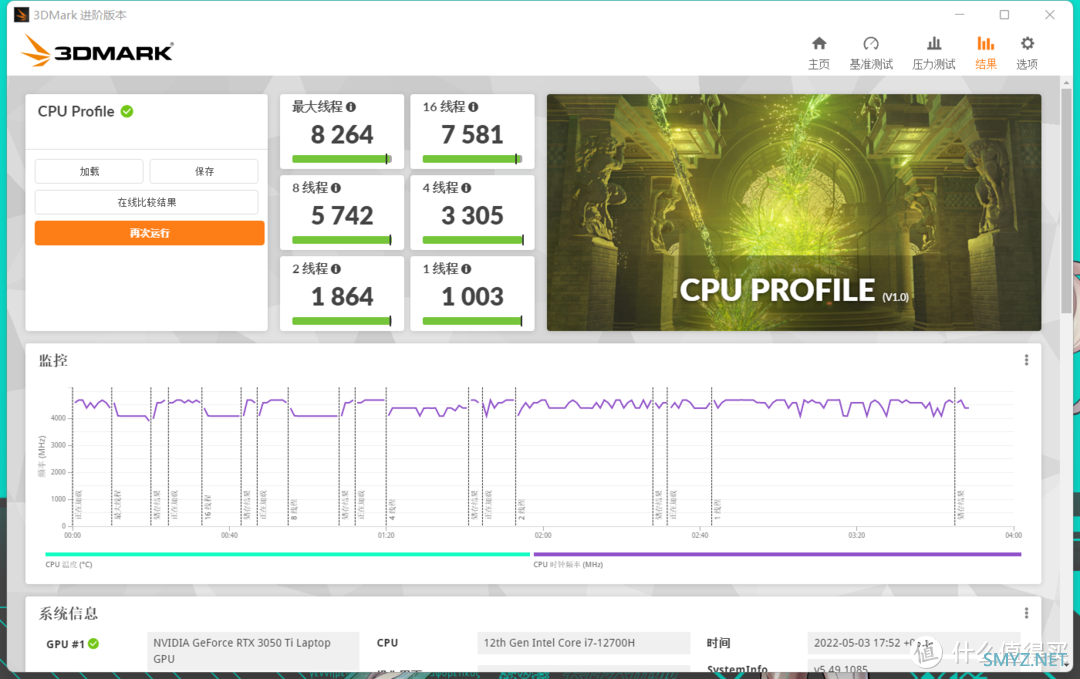 华硕天选3游戏本 i7-12700H + 3050Ti 体验