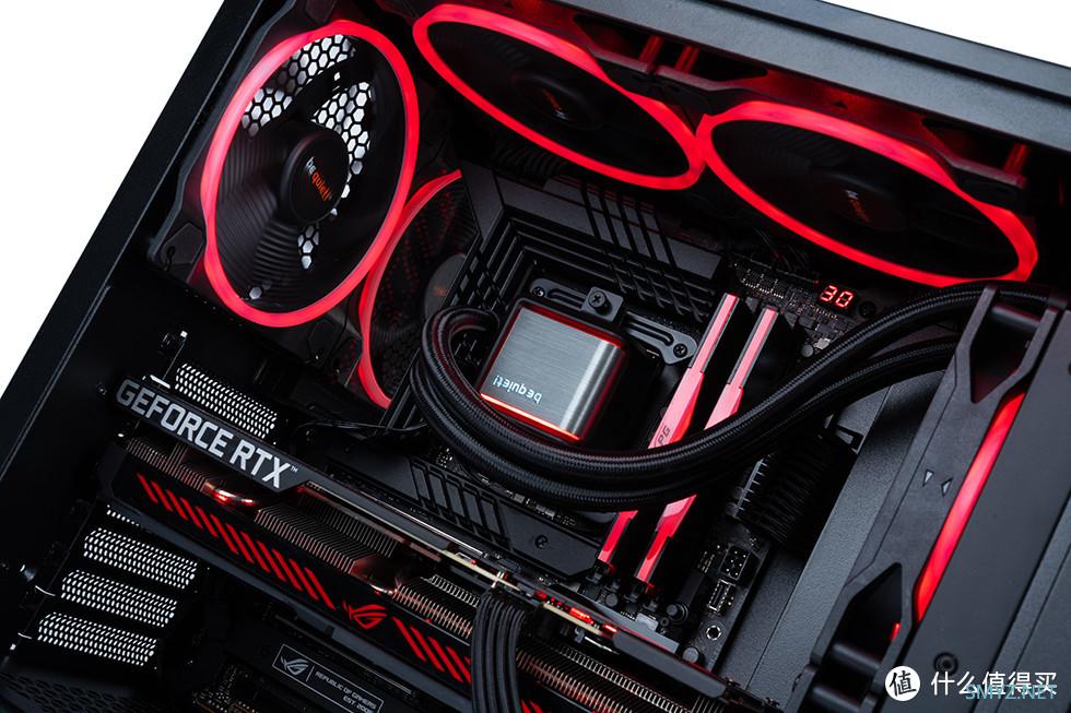 红黑静界—12700K+ROG MAXIMUS Z690 HERO+德商德静界全家桶装机展示