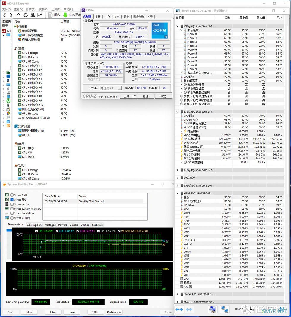 12600K/ TUF B660M / RTX3070 GOC,分形工艺 Pop Mini AIR MATX 机箱装机秀