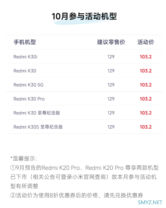 小米撤销 Redmi K20 Pro 等机型的停止售后维修通知