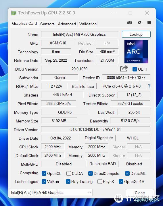 英特尔显卡的崛起：蓝戟GUNNIR Intel Arc A750显卡，兼顾游戏与创作生产力的扛鼎佳作