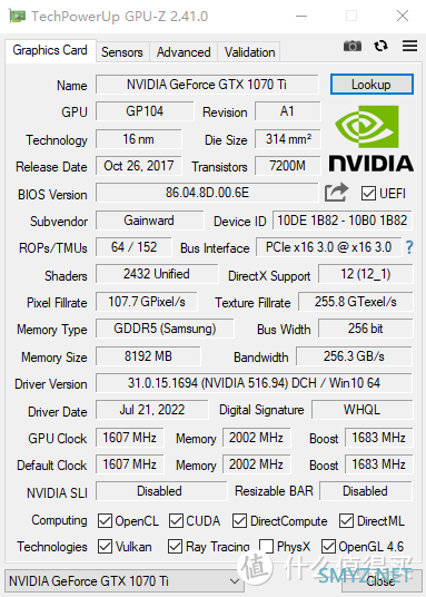 库存卡？还是翻新矿卡？耕升GTX1070ti海外版测评