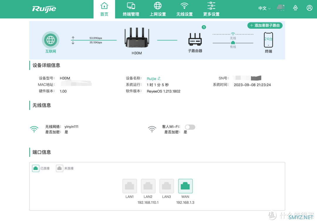 路由器｜隔两堵墙还能跑满速！锐捷蜂鸟旗舰版上手体验~