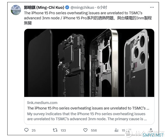 iPhone 15 Pro 系列”热浪“来袭：机身发烫，电池鼓胀，屏幕撑起问题引关注