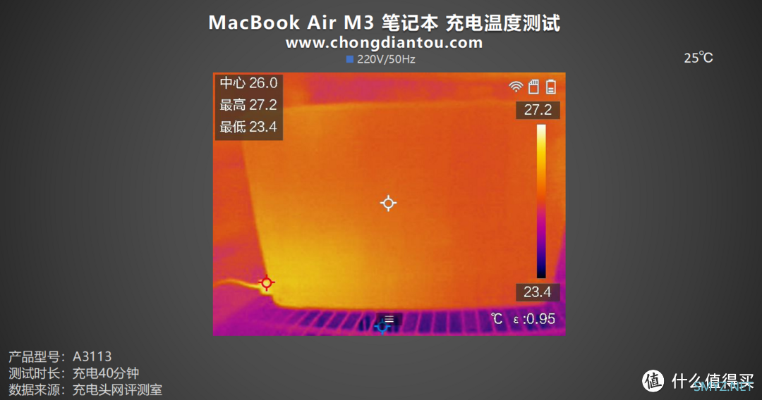 评测MacBook Air M3 2024笔记本电脑：52.6Wh续航能量，30W/35W/70W选配充电