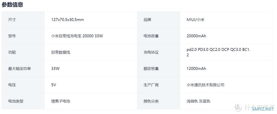 小米33w充电宝,一个2w毫安时的大家伙