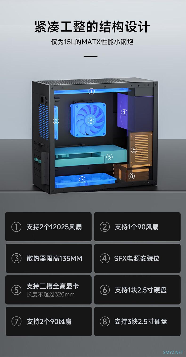 华擎发布 15L 迷你 ATX 机箱'应天'，采用 2mm 全铝合金打造369元