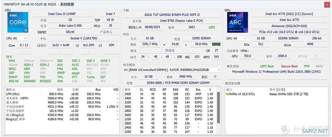 晶莹剔透，亮彩夺目！玖合星舞 DDR5 6800 32GB套装灯条内存开箱及超频测试分享！