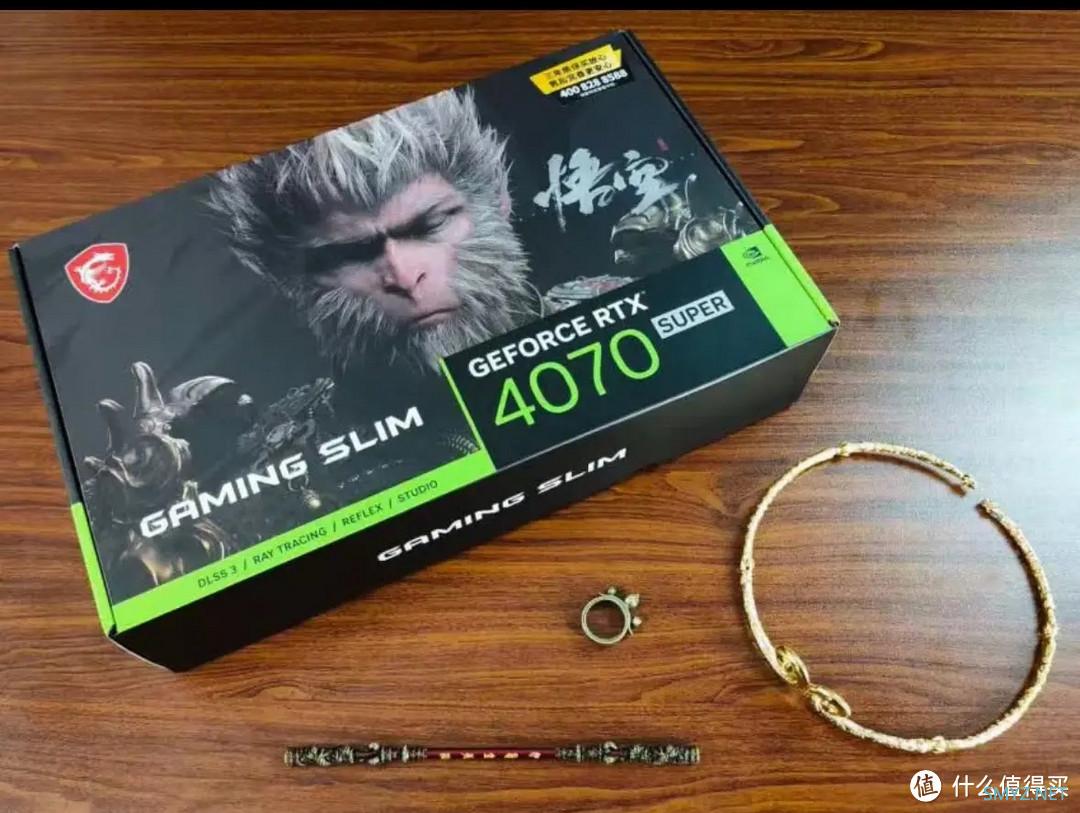 魔龙 GeForce RTX 4070 SUPER 12G GAMING SLIM WUKONG EDITION，游戏体验犹如悟空般飞速！